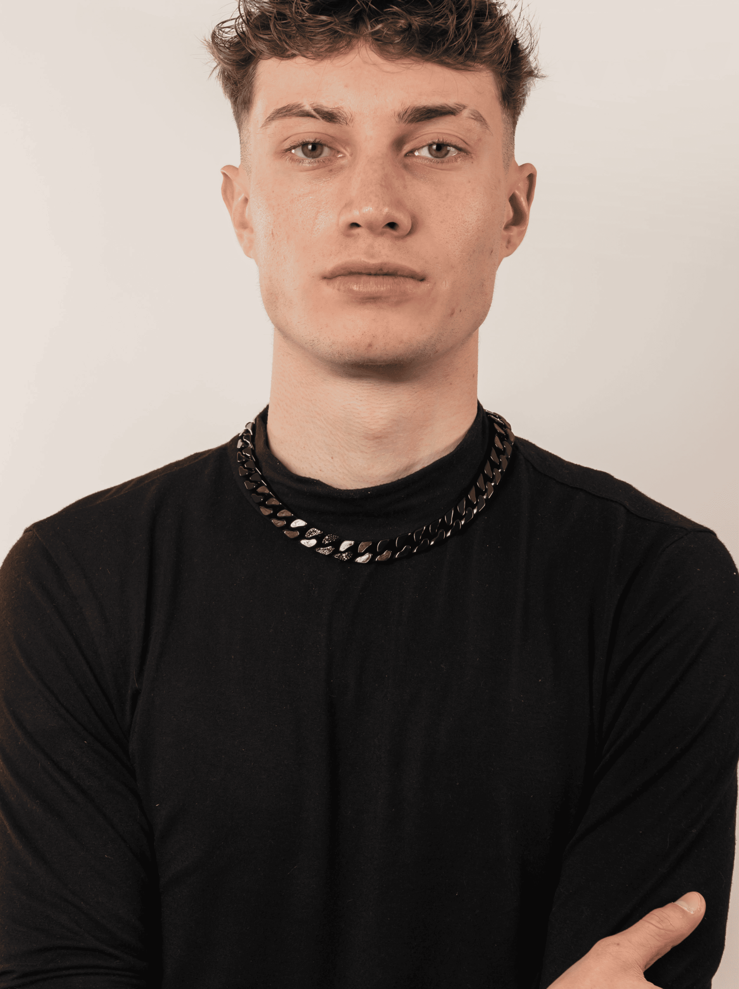Collana ice cuban black nero 12 mm