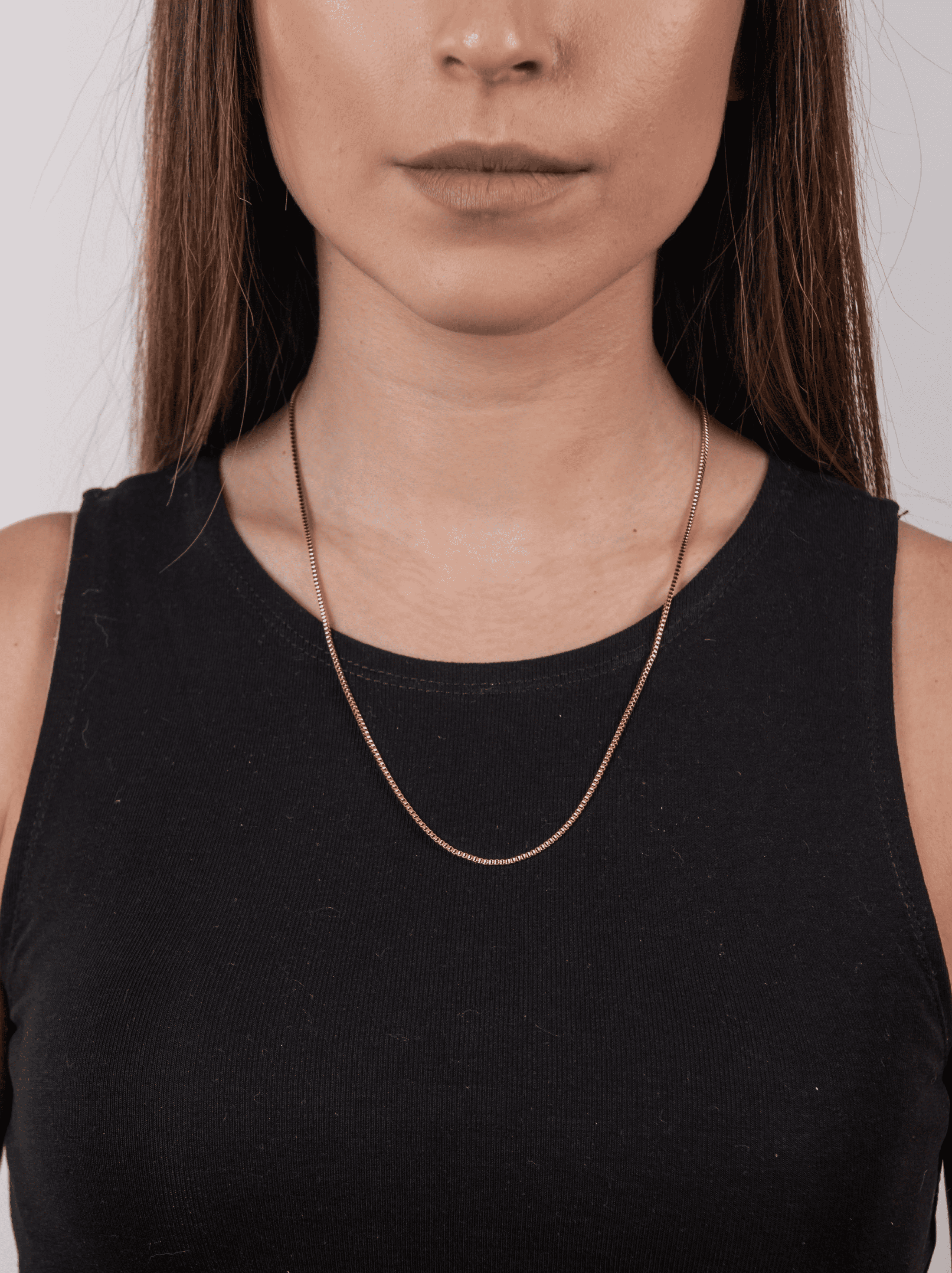 Collana minimal box oro