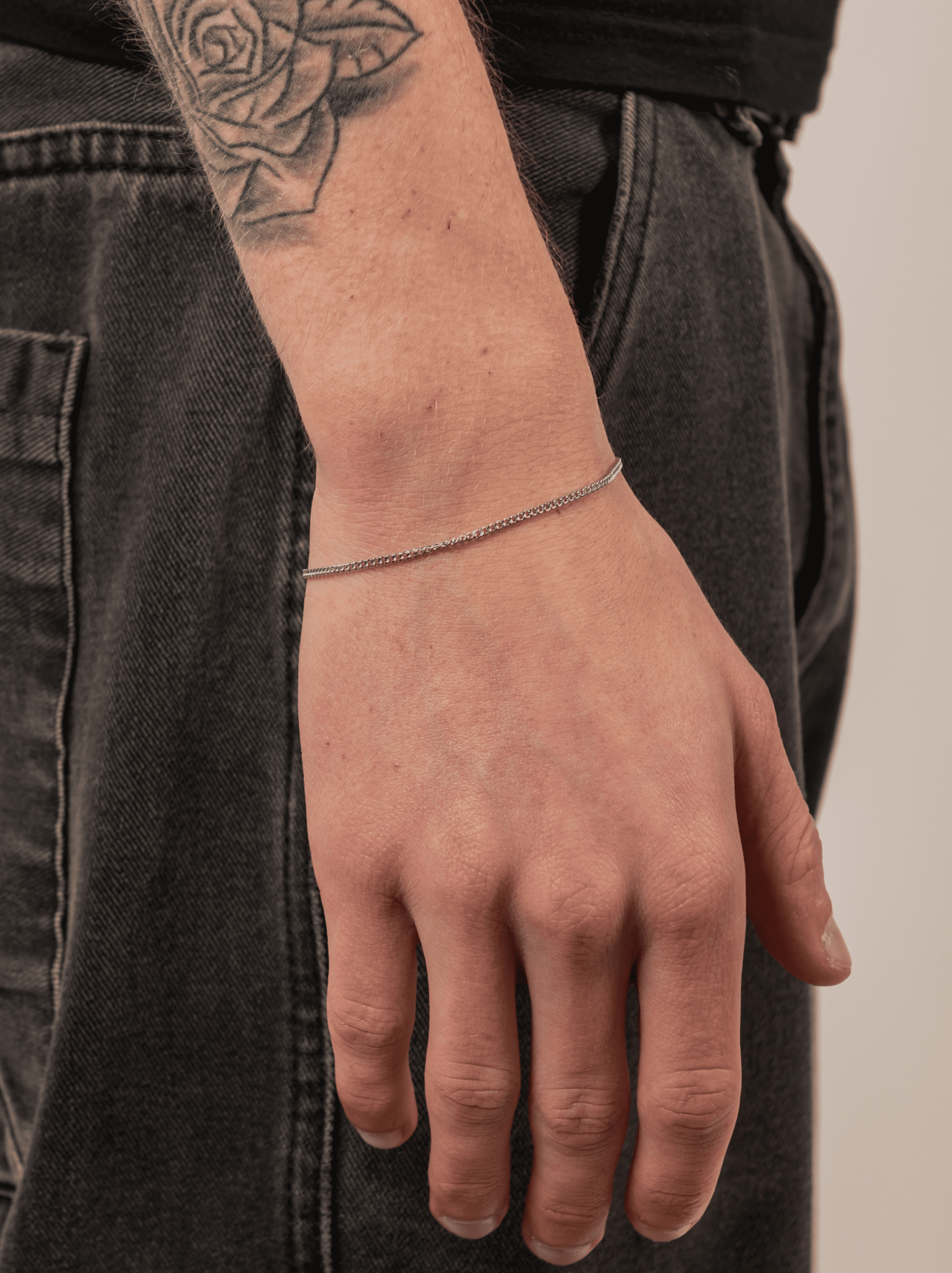 Bracciale minimal cuby argento