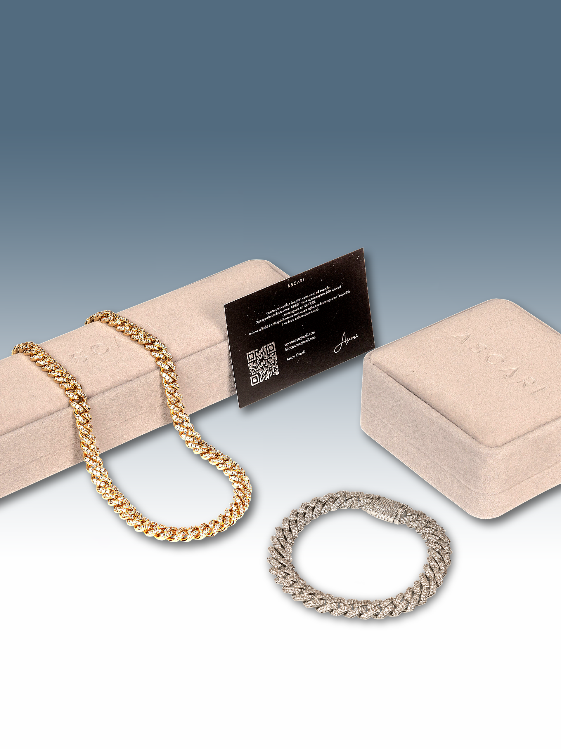 Kubanisches Eisgold-Weiß-Set