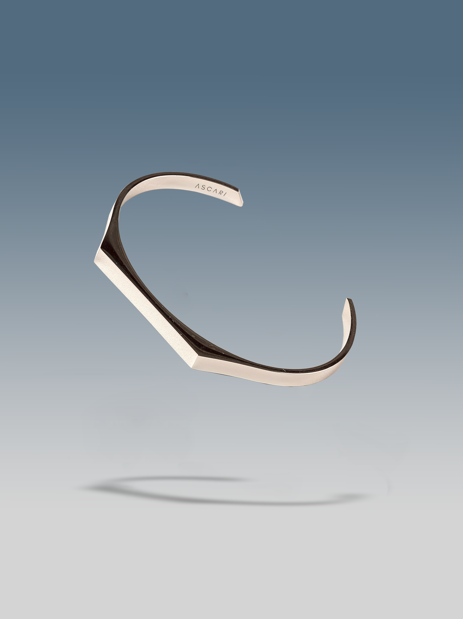 Bracciale signet cuff argento