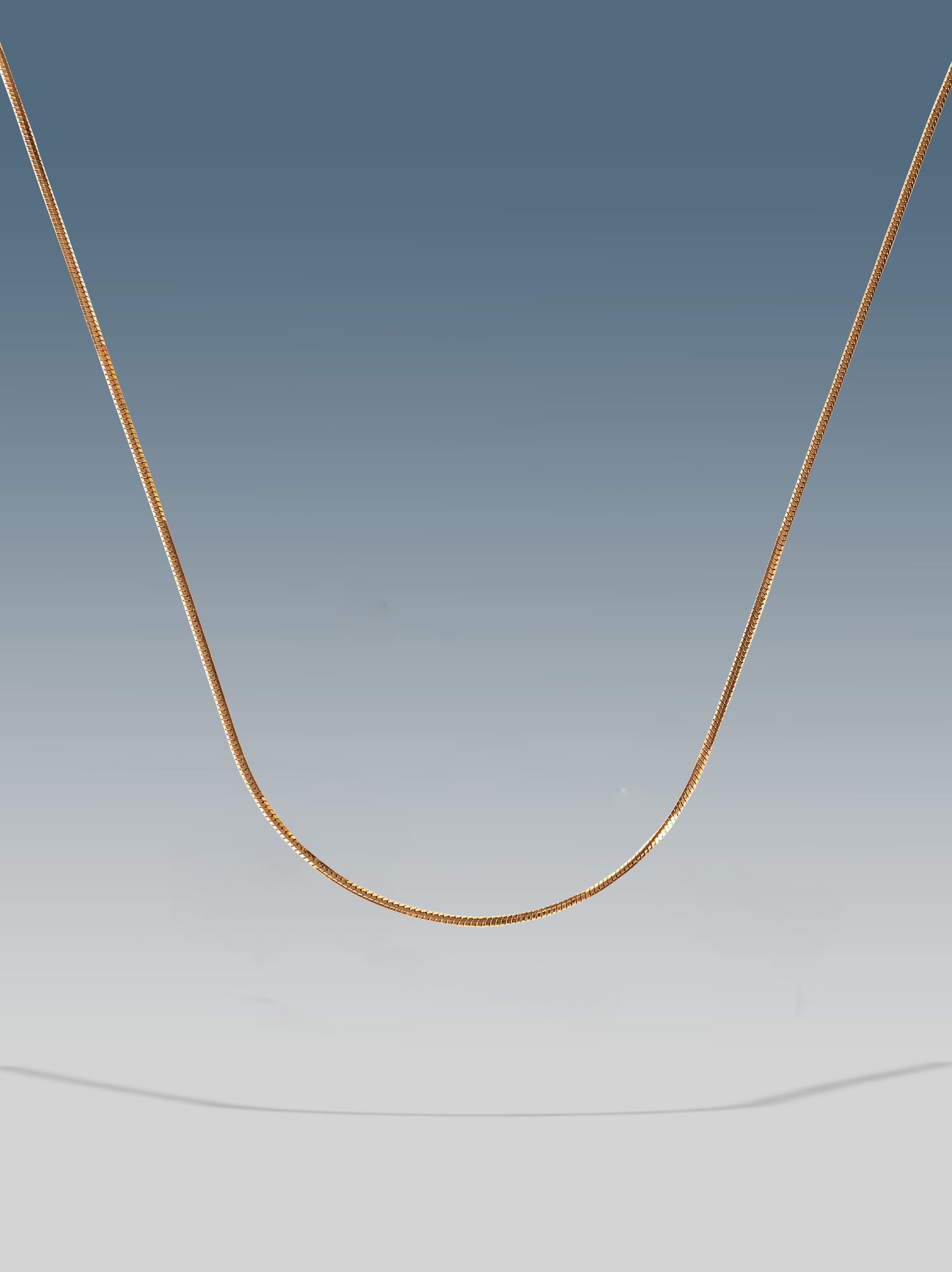Collana minimal square oro