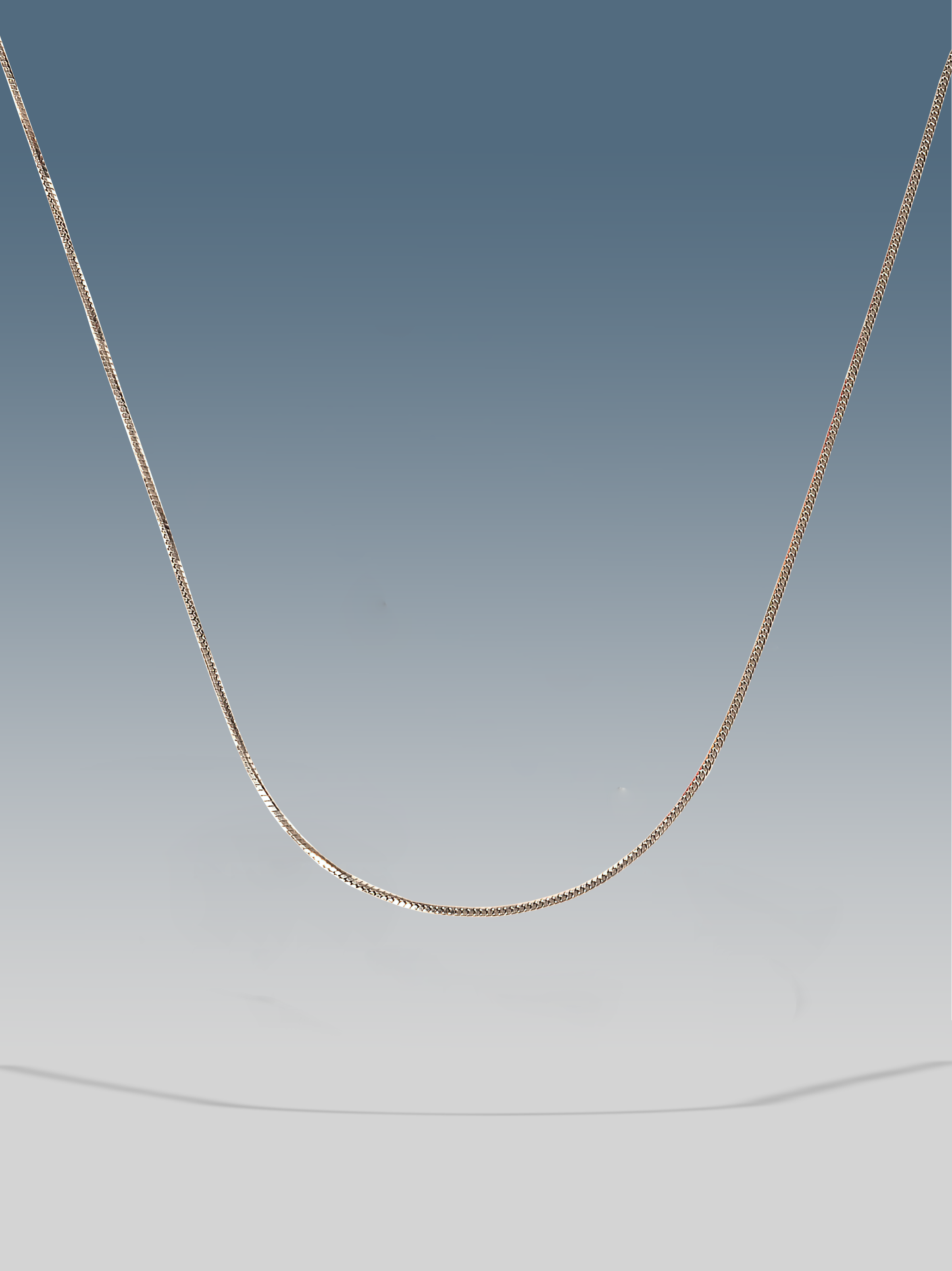 Collana minimal square argento