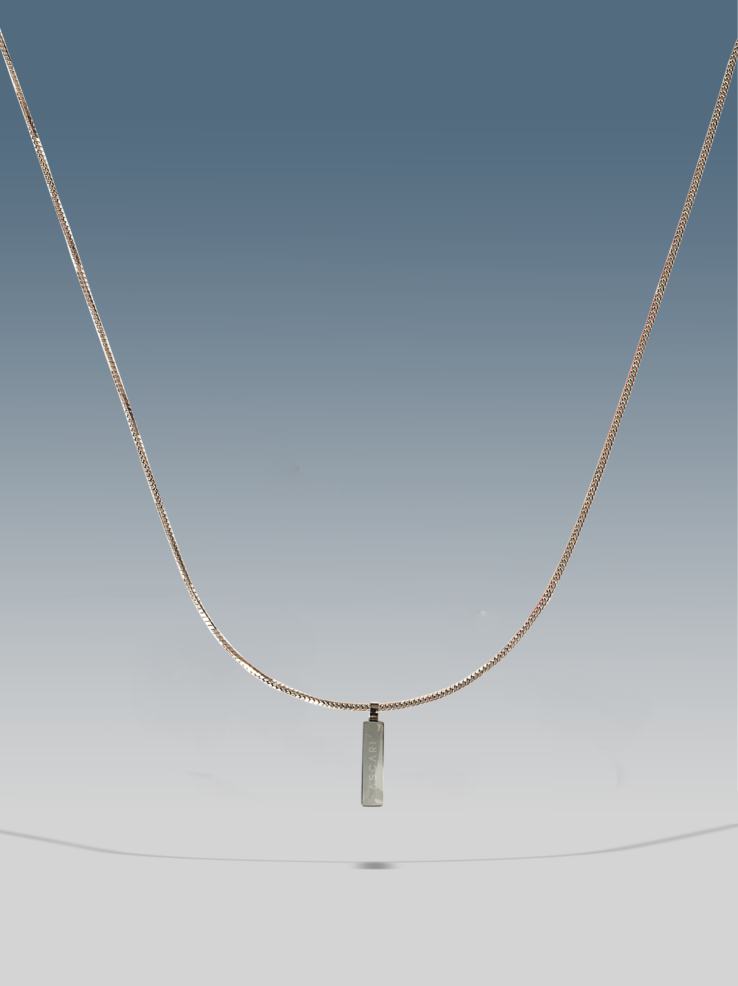 Collana pendente square argento