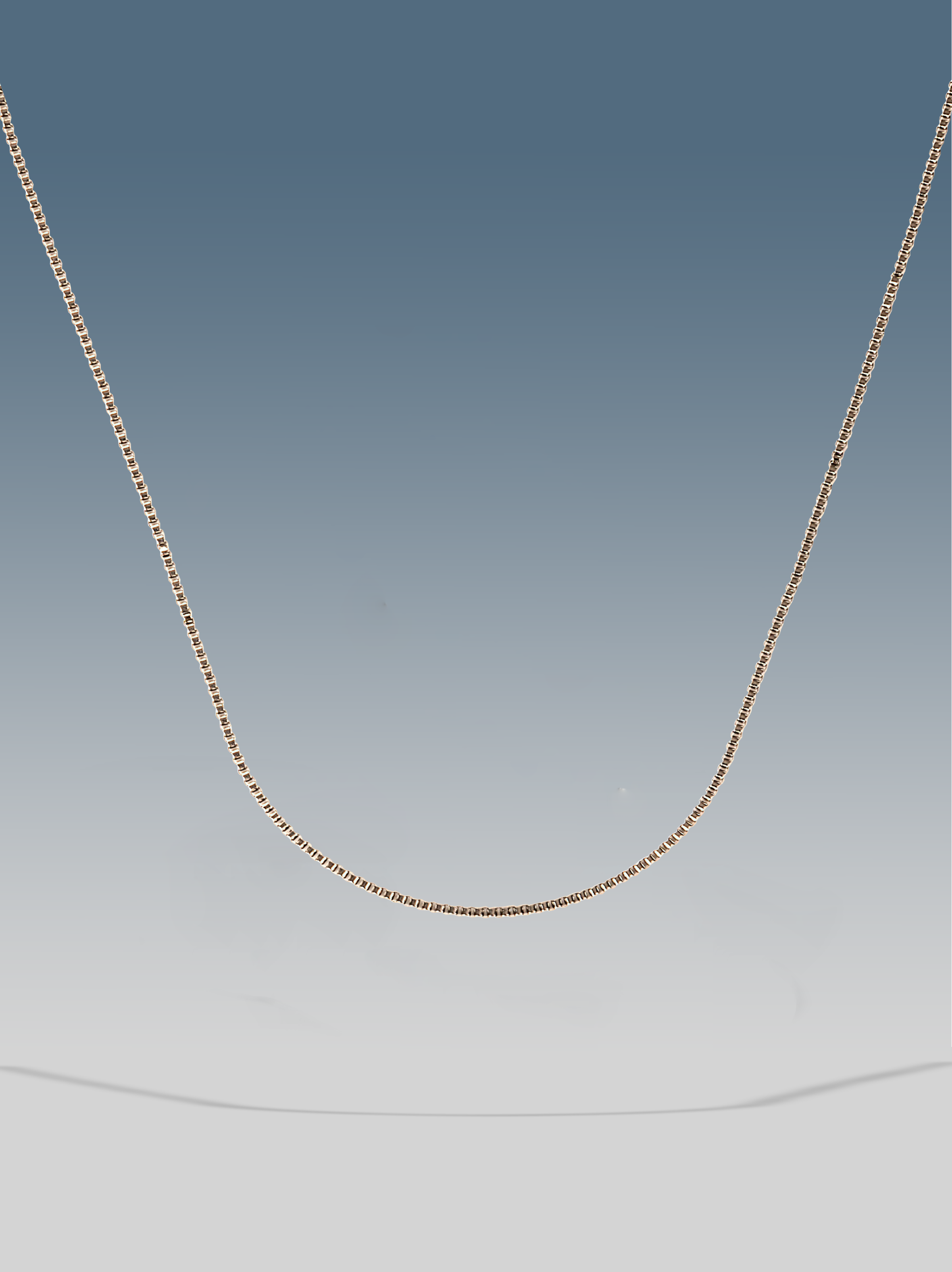 Collana minimal box argento
