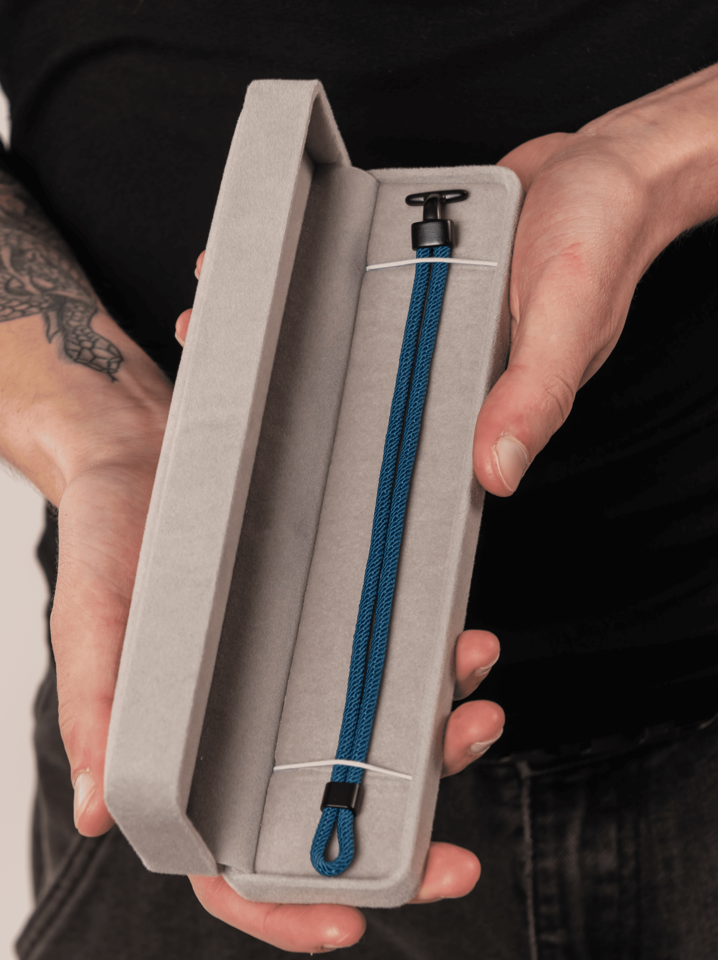 Bracciale rope ancora blu