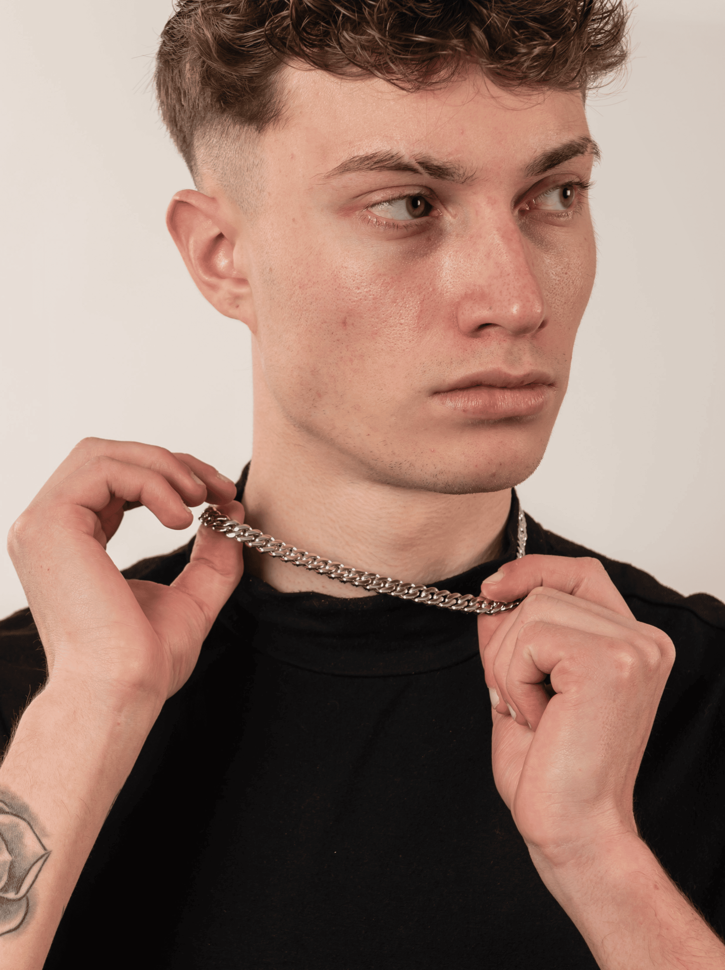 Collana cuban silver 10 mm