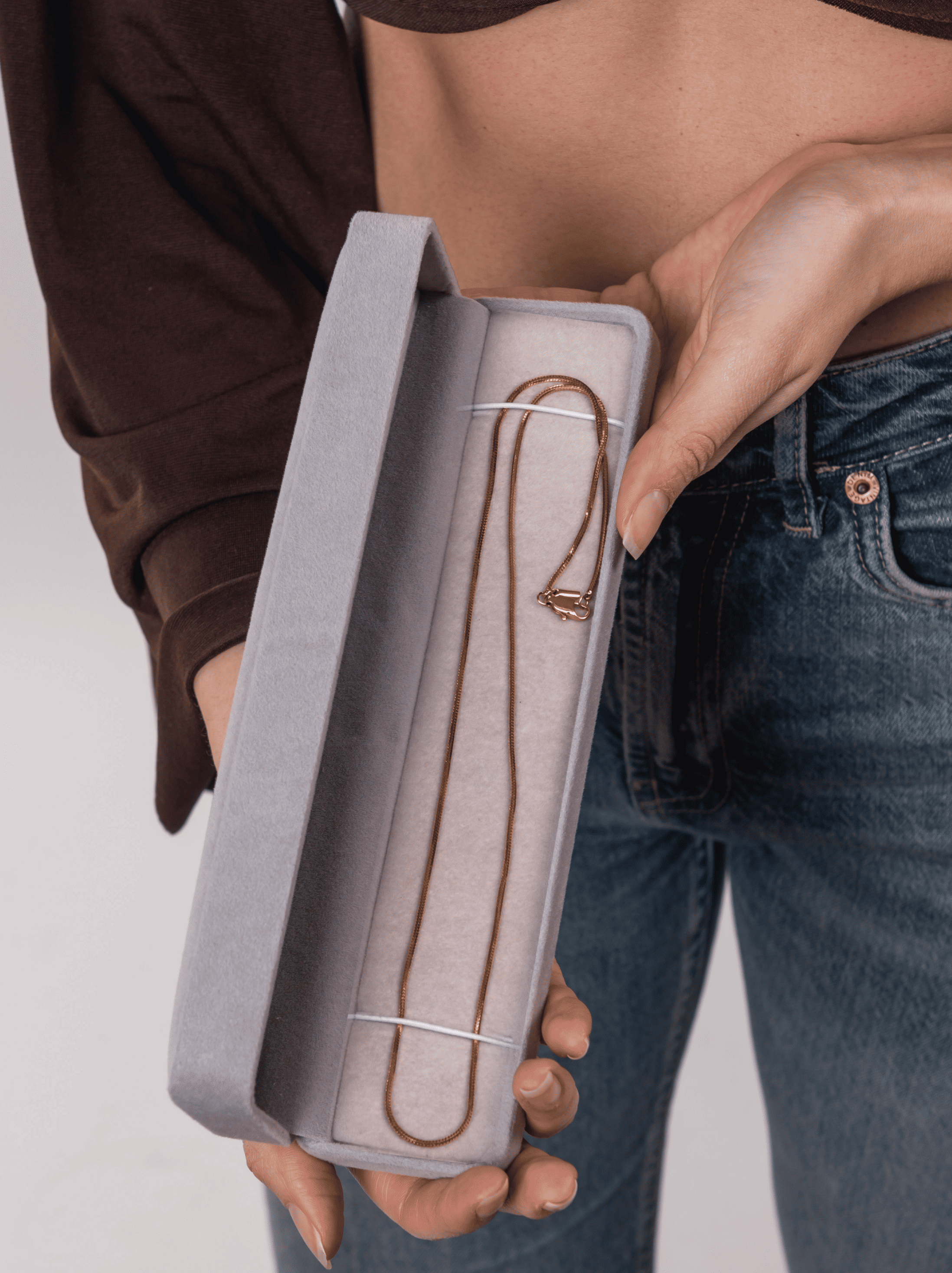 Collana minimal snike oro