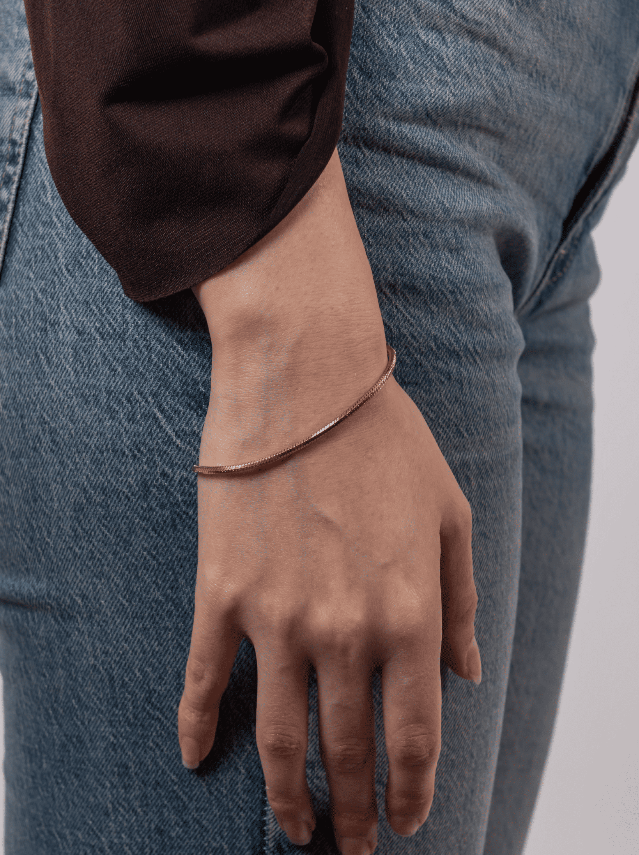 Bracciale minimal square oro