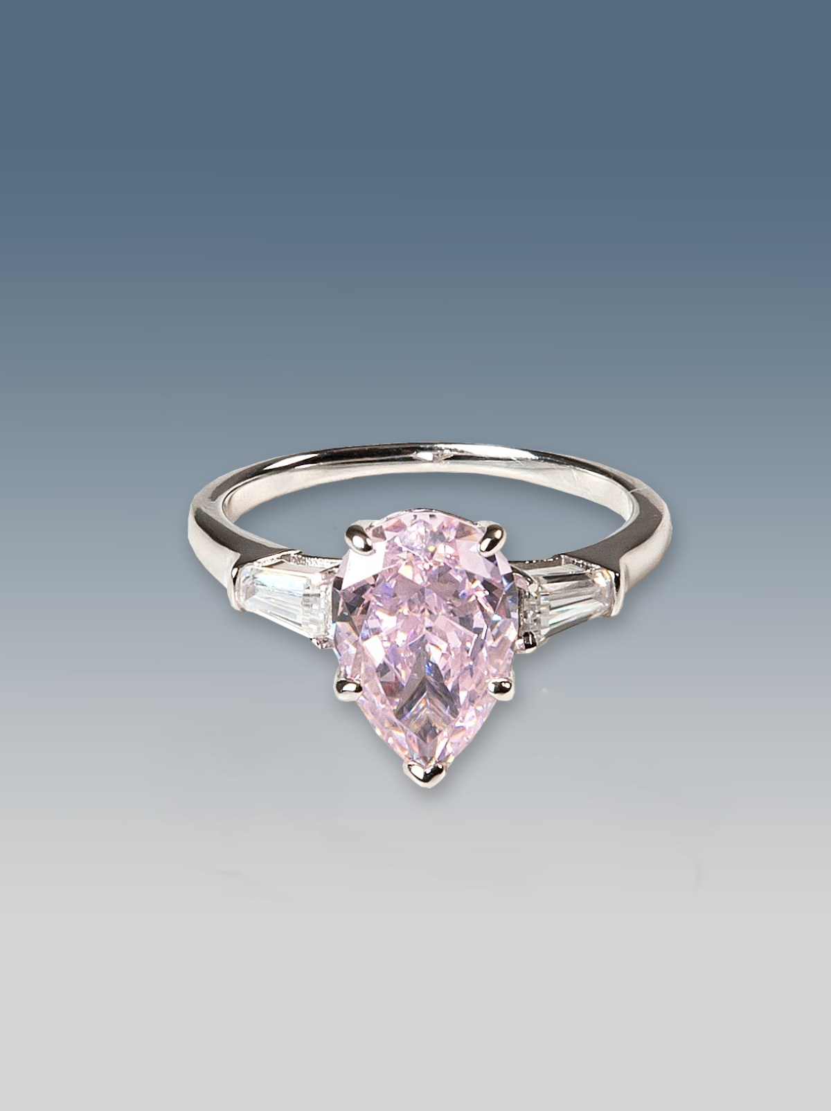 Anello Grande Pietra Rosa