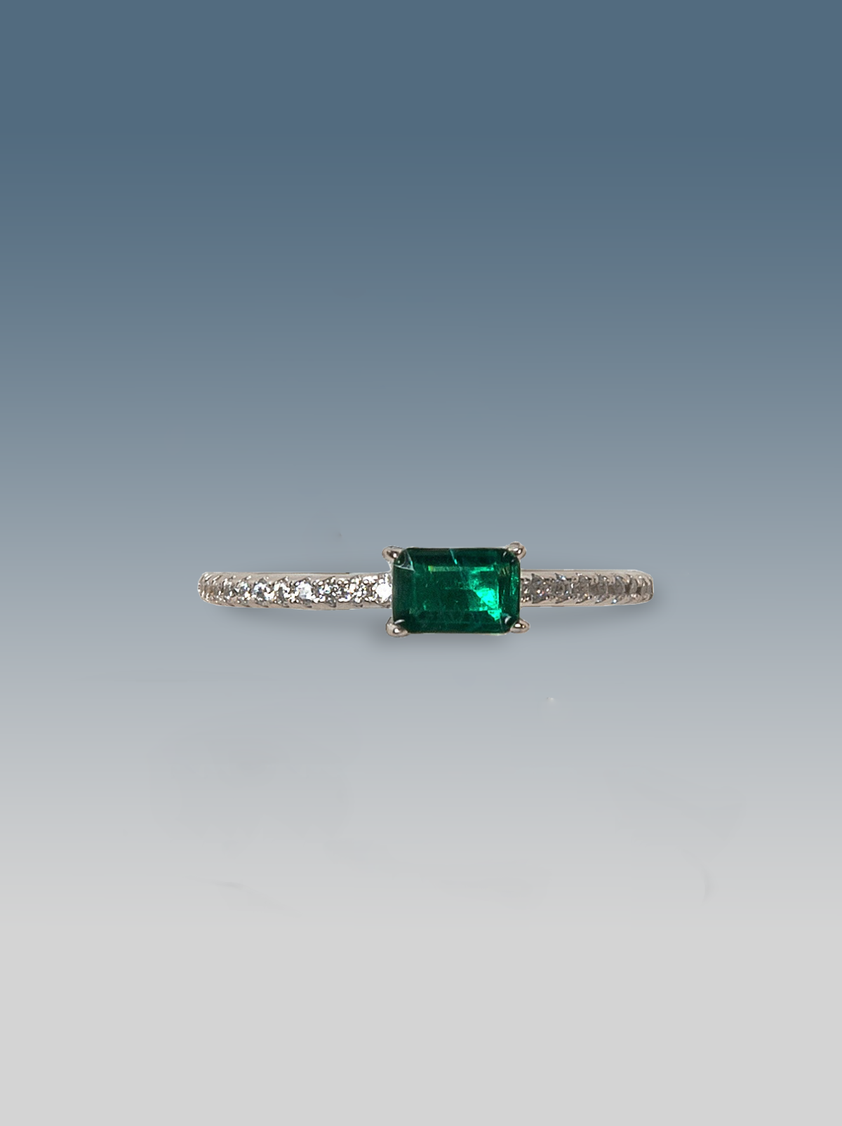 Anello Pietra Zirconia Verde