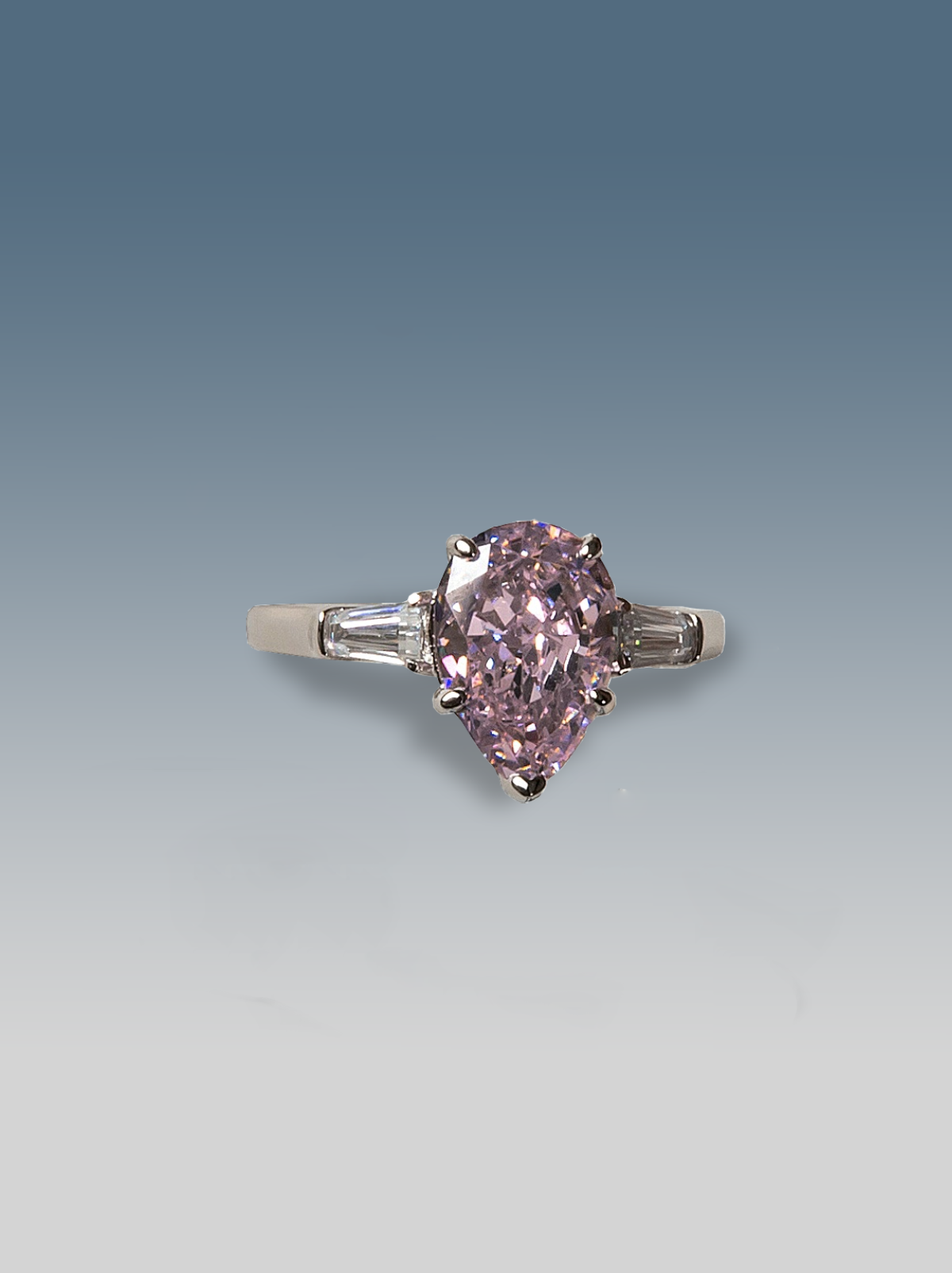 Anello Grande Pietra Rosa