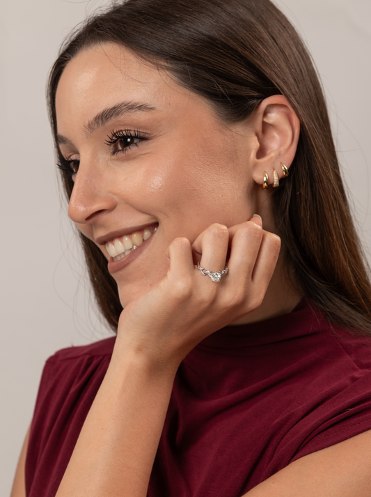 Anello Corona D'Alloro in argento Sterling 925