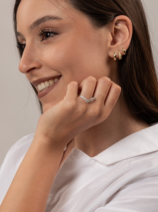 Anello Diadema in argento Sterling 925