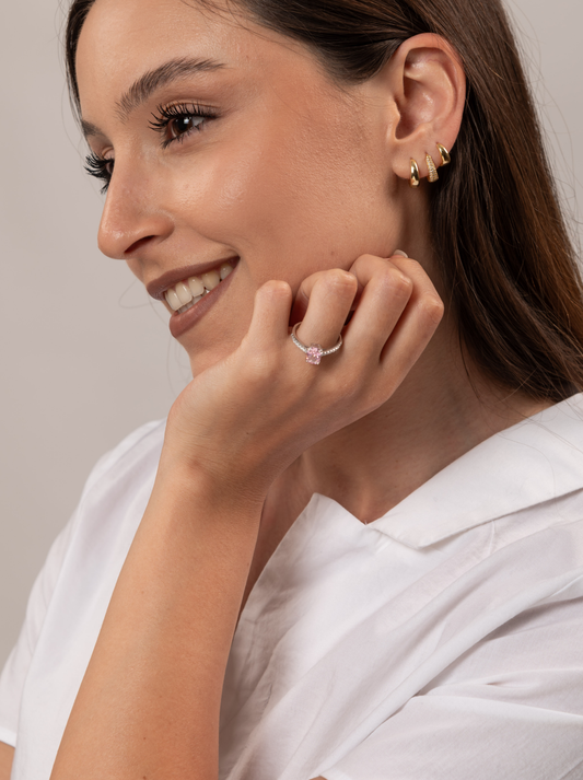 Anello Pietra Luminosa in argento Sterling 925