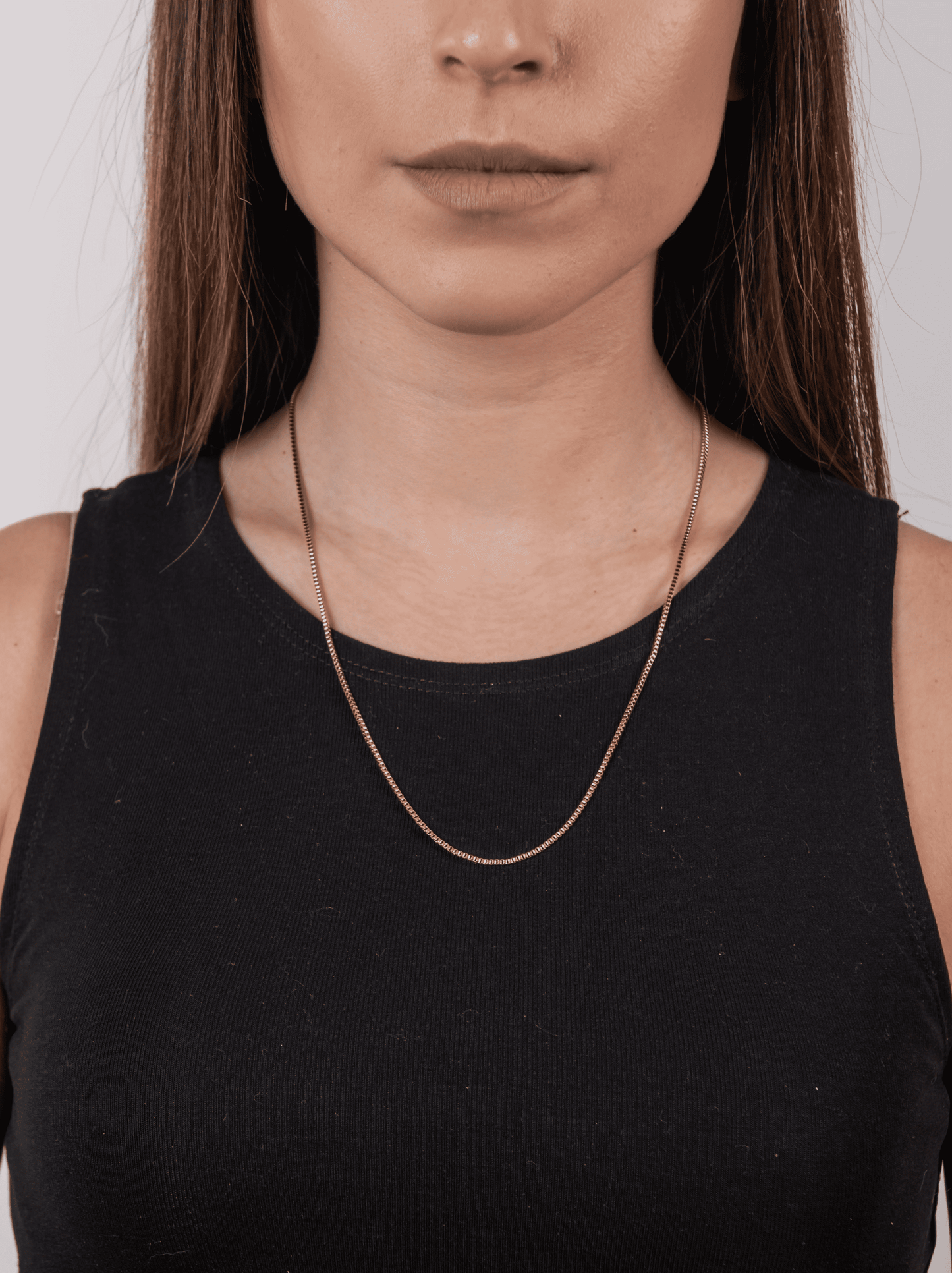 Collana minimal box oro