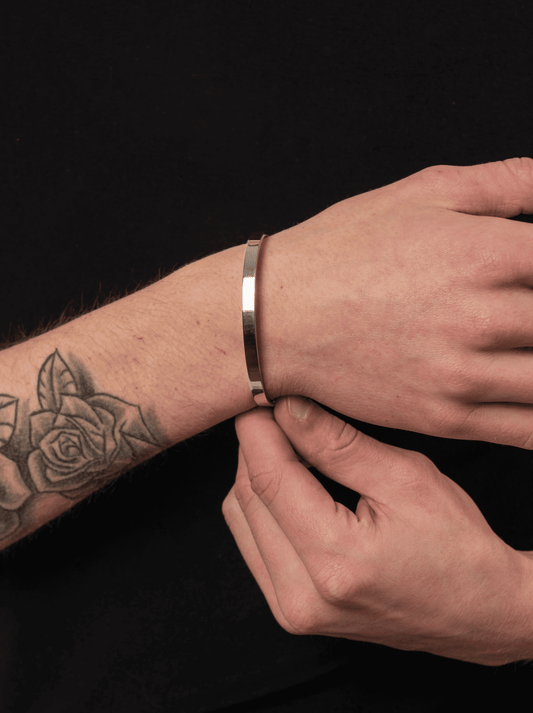 Bracciale cuff argento