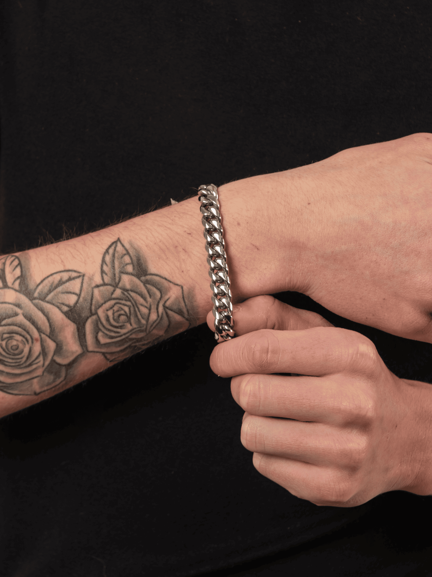Kubanisches Silberarmband 10 mm