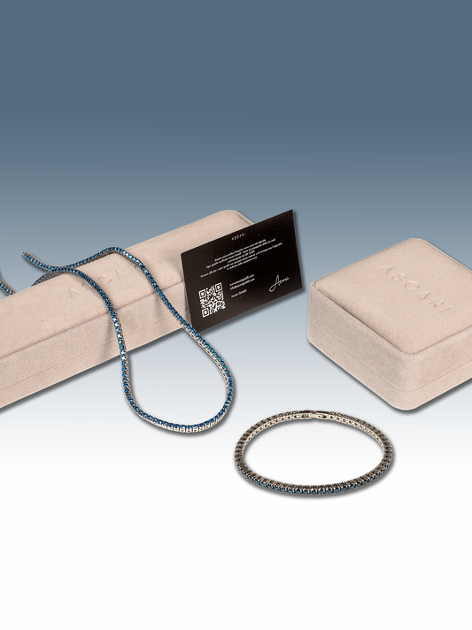 Set tennis blu silver