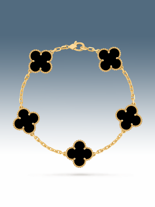 Bracciale Clover nero onice