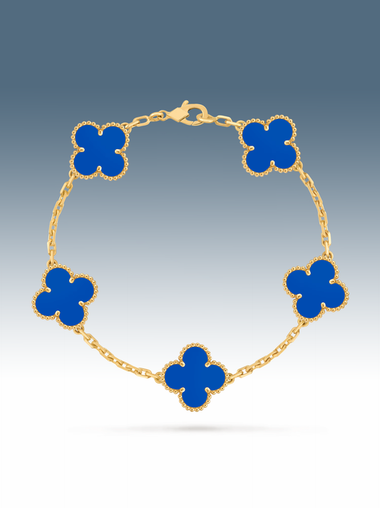 Bracciale Clover blu cobalto