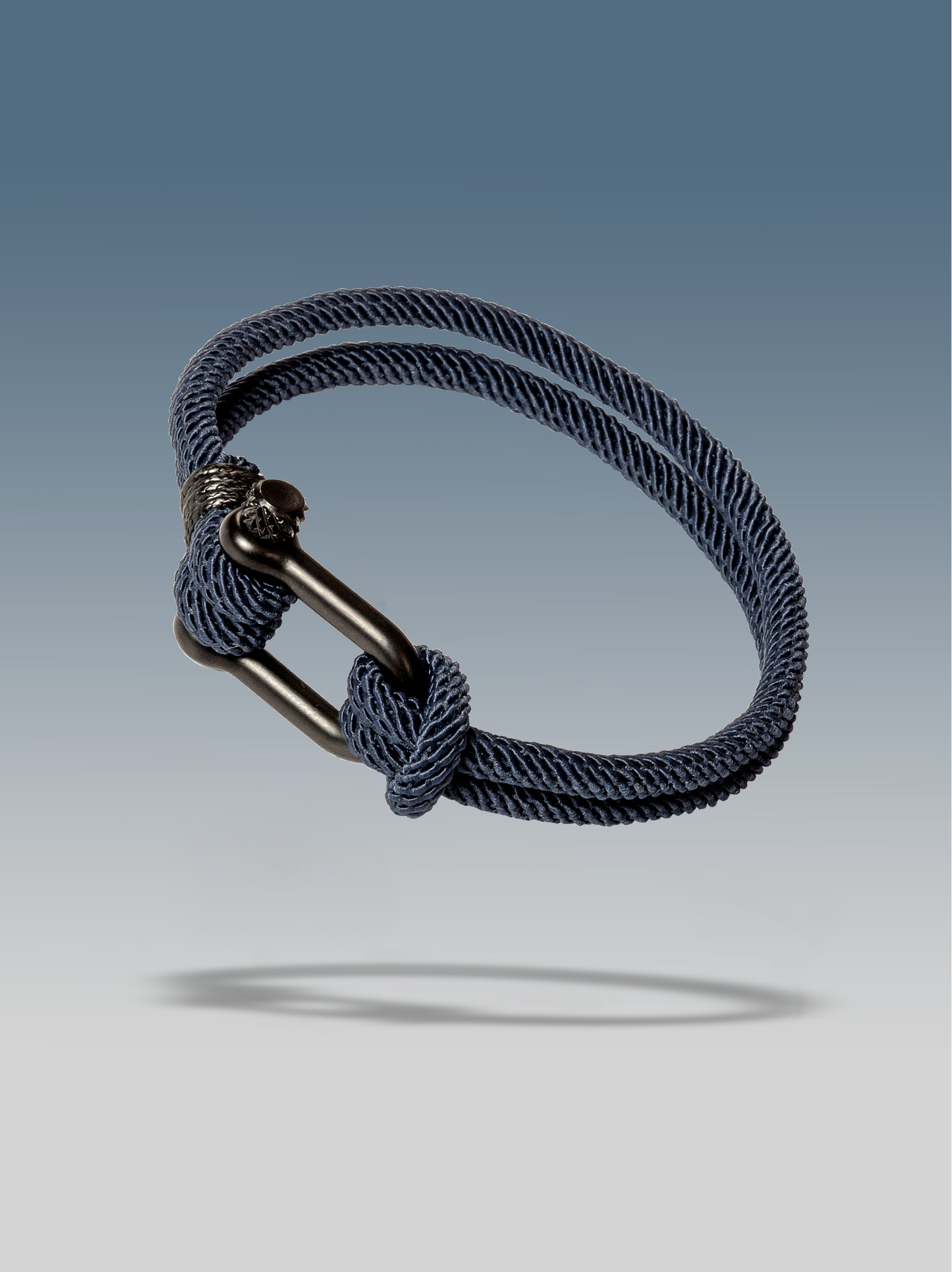 Seilarmband blauer Knoten