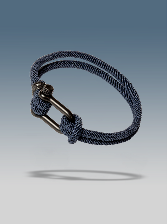 Seilarmband blauer Knoten
