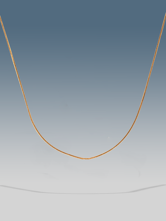 Minimalistische Snike-Goldkette