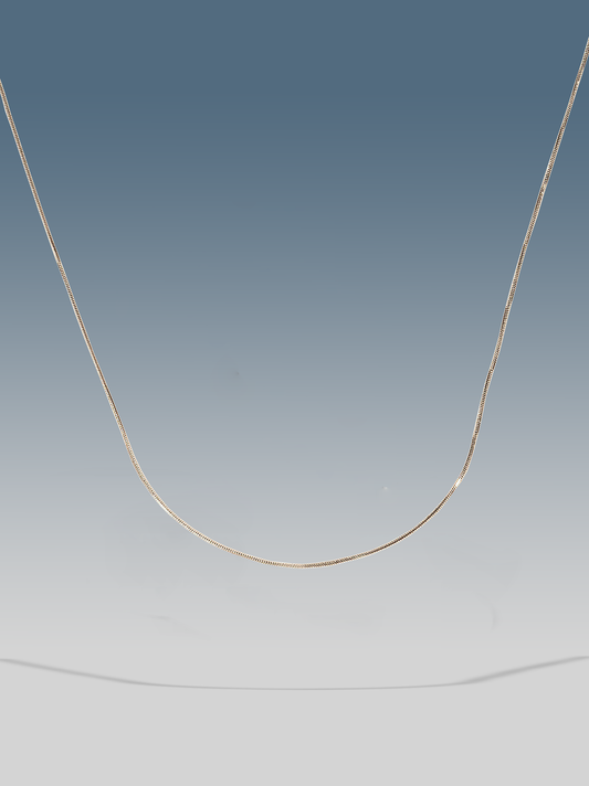 Minimalistische Snike-Halskette in Silber