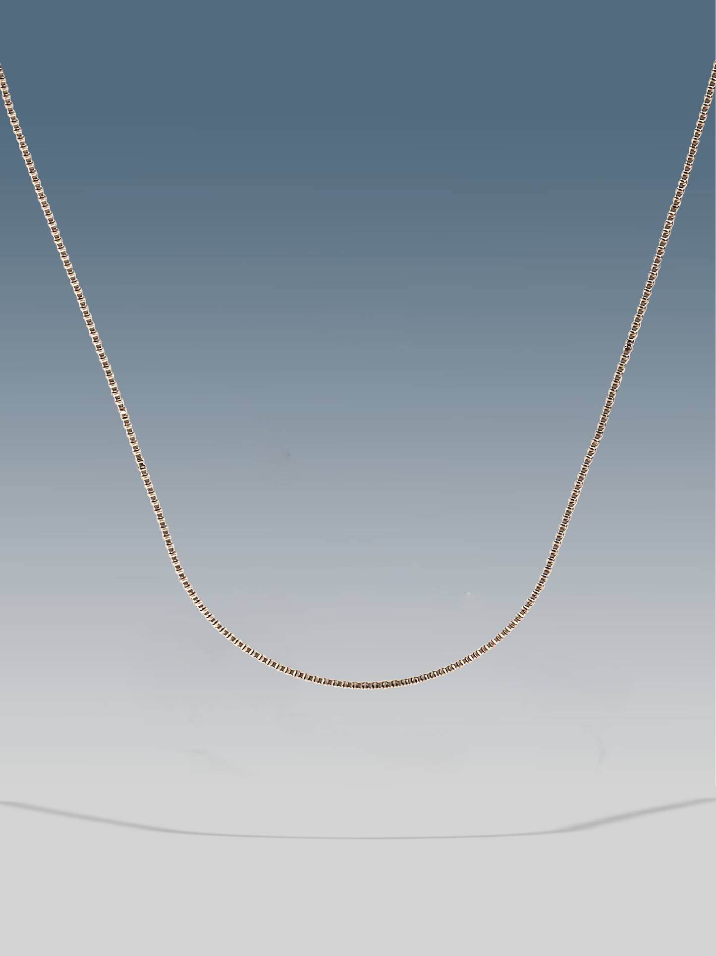 Collana minimal box argento