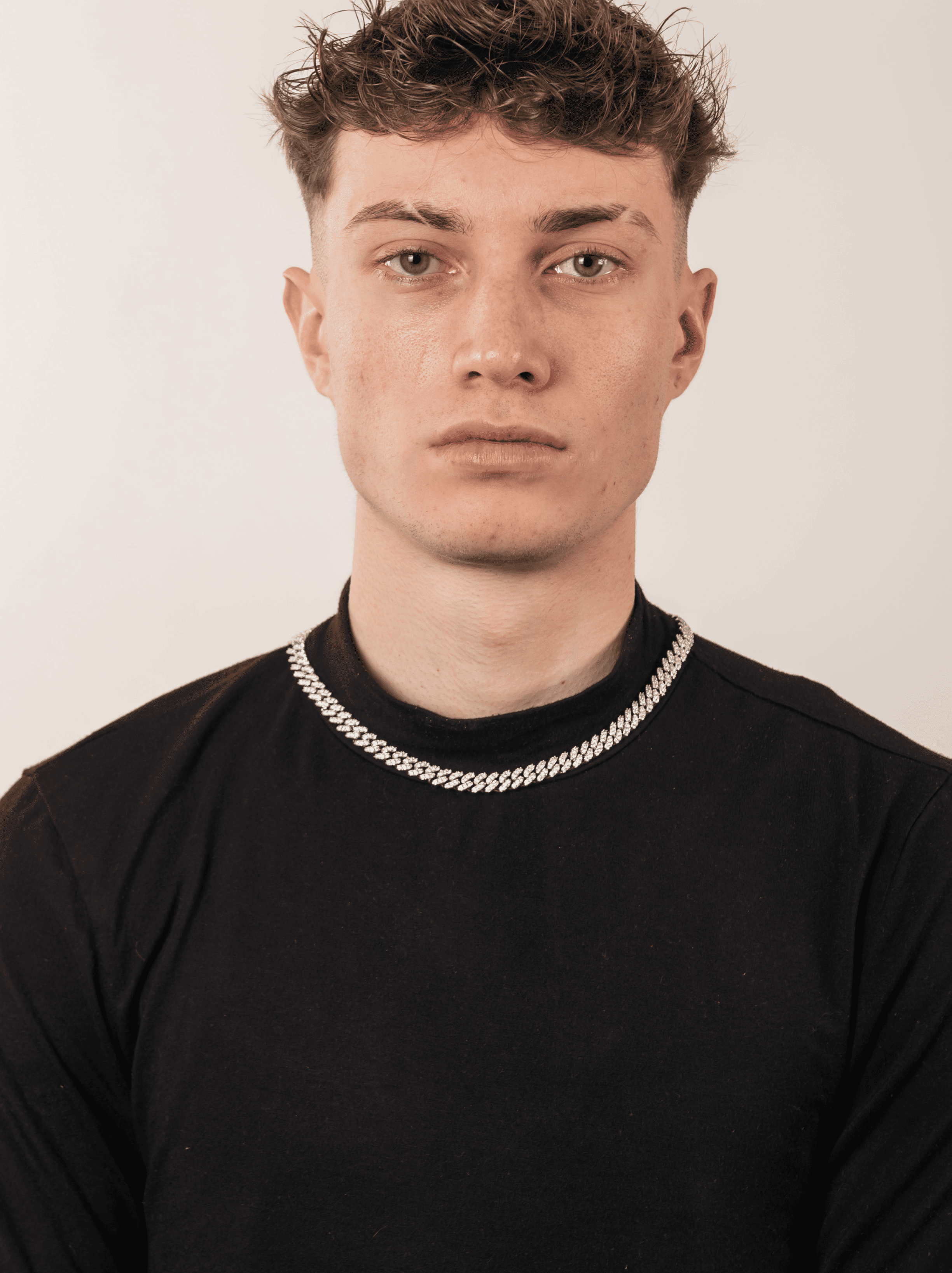 Collana ice cuban bianco gold 10 mm