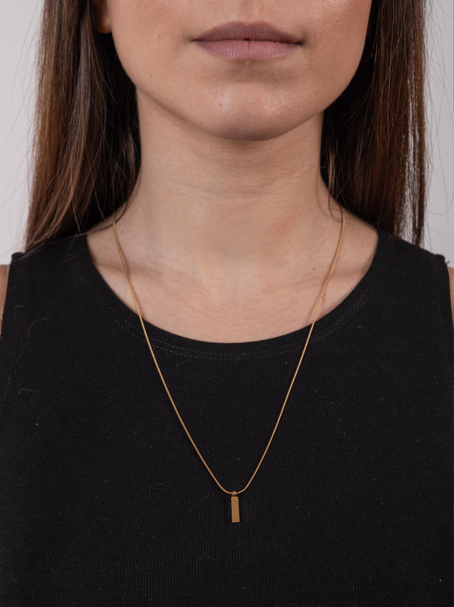 Halskette mit Snike-Anhänger in Gold
